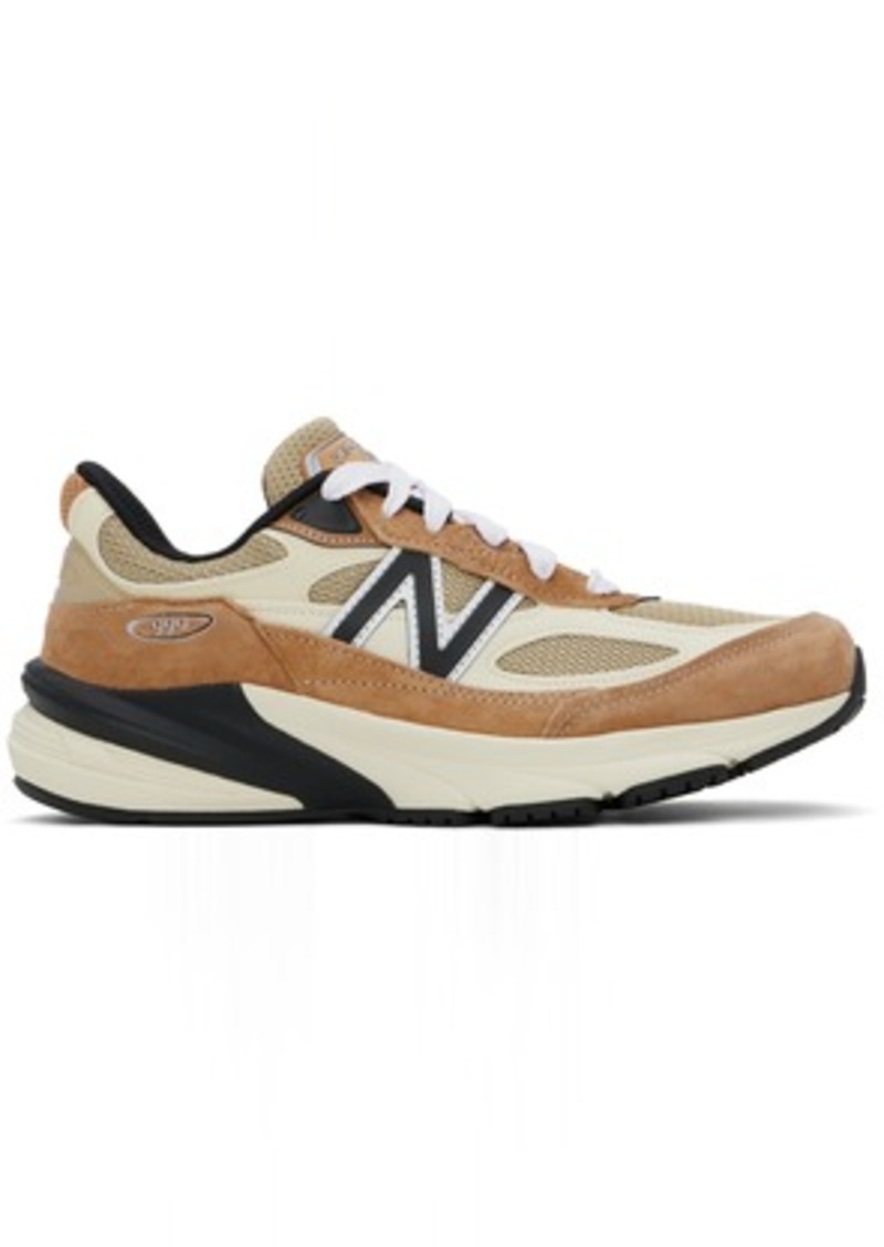 New Balance Brown & Off-White Made in USA 990v6 Sneakers