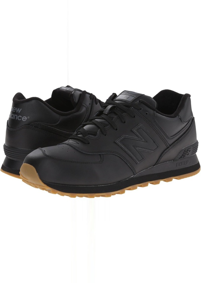 new balance 574 leather shoes