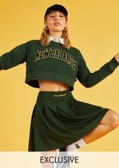 New Balance collegiate sweatshirt in green- exclusive to ASOS