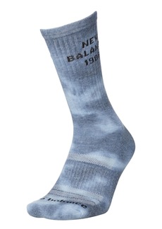 New Balance Drip Dye Crew Socks 2-Pack, Men's, Small/Medium, Green