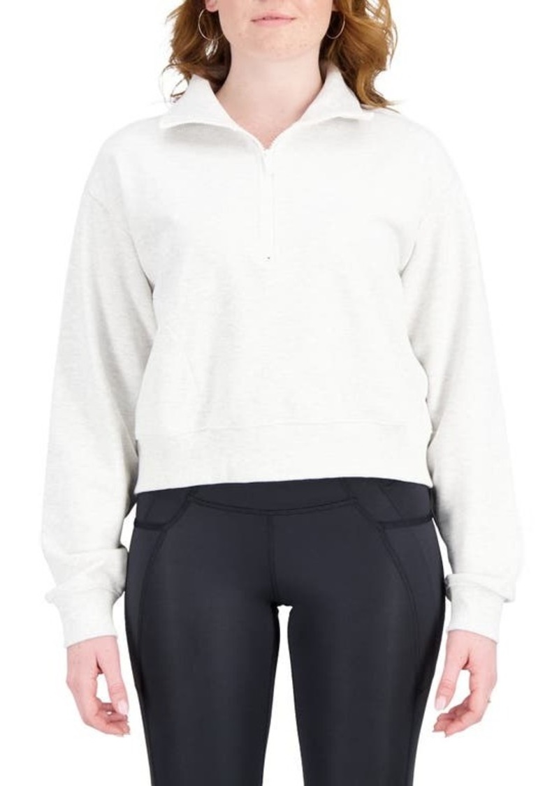 New Balance French Terry Quarter Zip Sweatshirt