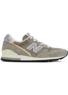 New Balance Gray & Khaki Made in USA 996 Core Sneakers