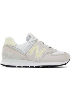 New Balance Gray 574 Low-Top Sneakers