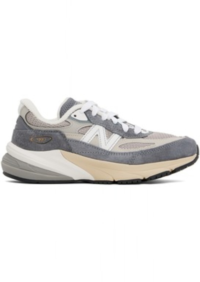 New Balance Gray 'Made in USA' 990v6 Sneakers