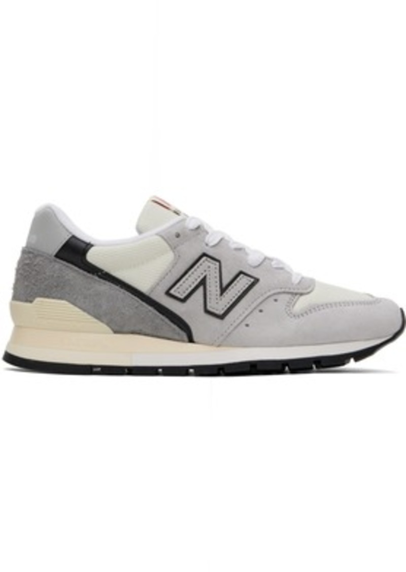New Balance Gray Made In Usa 996 Sneakers