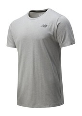 New Balance Heather Tech Performance T-Shirt in Athletic Grey at Nordstrom