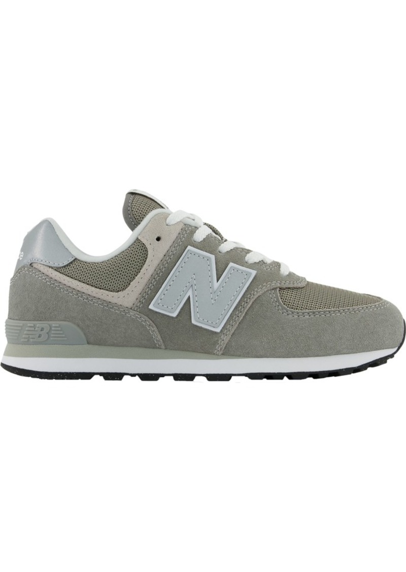 New Balance Kids' Grade School 574 Shoes, Size 3.5, White