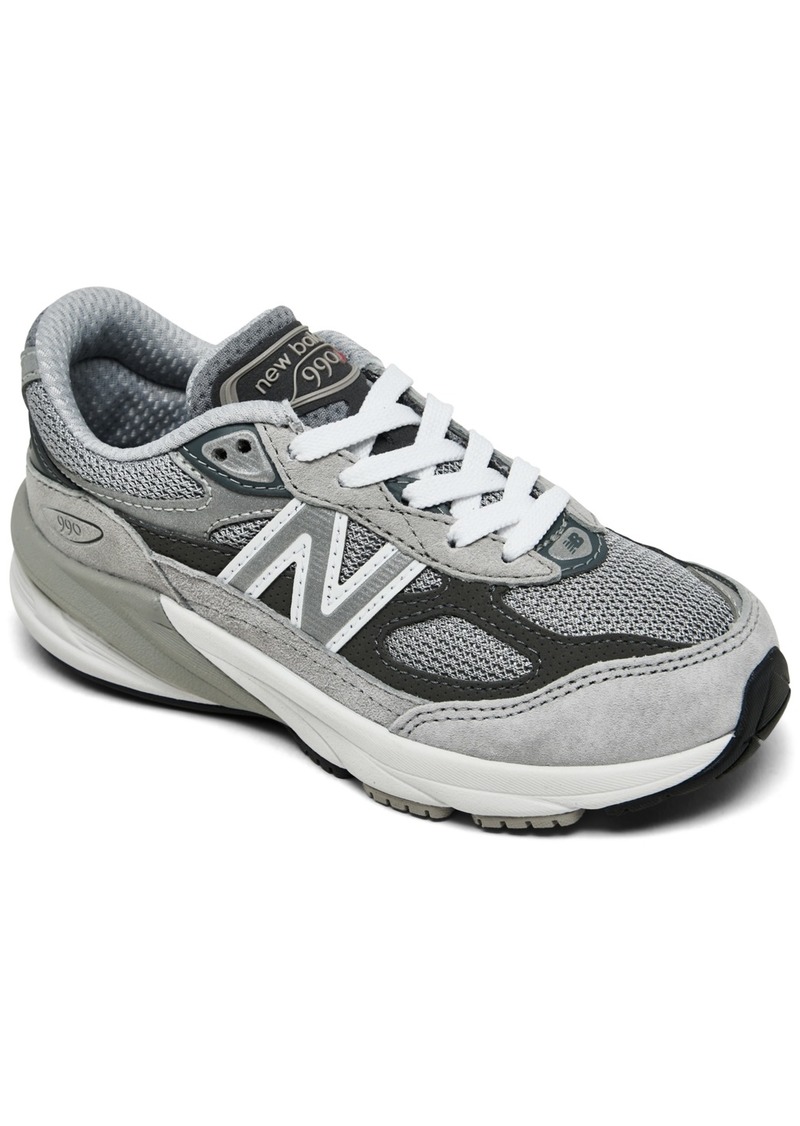 New Balance Little Kids 990 V6 Casual Sneakers from Finish Line - Gray, Black