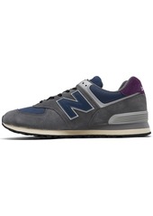 New Balance Men's 574 Casual Sneakers from Finish Line - Gray, Navy, Purple