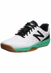 New Balance Men's 796 V1 Hard Court Tennis Shoe White/neon Emerald 6 2E US