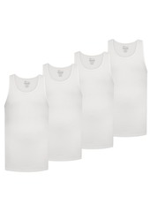 New Balance Men's Cotton Performance Rib Sleeveless Tank Top Undershirt (3 Pack or 4 Pack)