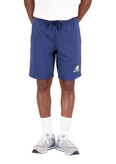 New Balance Men's Essentials Stacked Logo French Terry Short