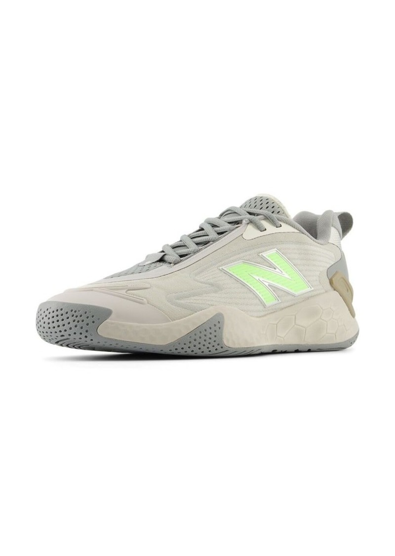 New Balance Men's Fresh Foam X Ct-Rally Tennis Shoe Slate Grey/Bleached Lime GLO