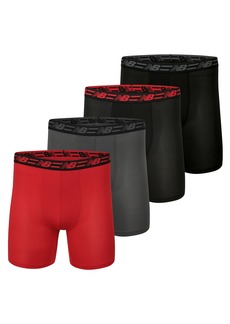 New Balance Men's Mesh 5" with Fly Boxer Brief (4-Pack)