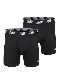 New Balance Men's Premium Performance 6" Boxer Brief Underwear (Pack of 2)   (32-34")
