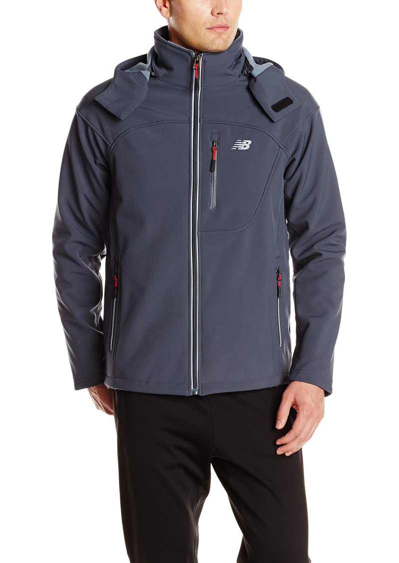 new balance men's hooded softshell 3-in-1 system jacket