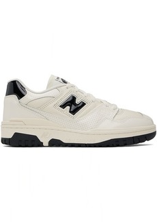 New Balance Off-White & Black 550 Sneakers