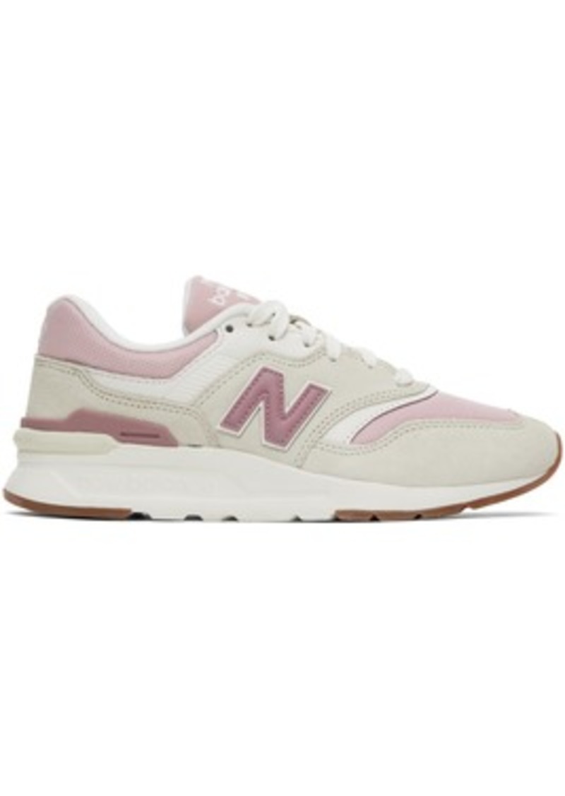 New Balance Pink & Beige 997H Sneakers