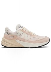 New Balance Pink & Beige 'Made in USA' 990v6 Sneakers