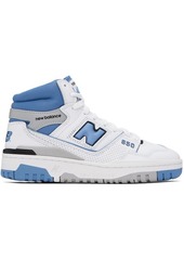 New Balance White & Blue 650 Sneakers