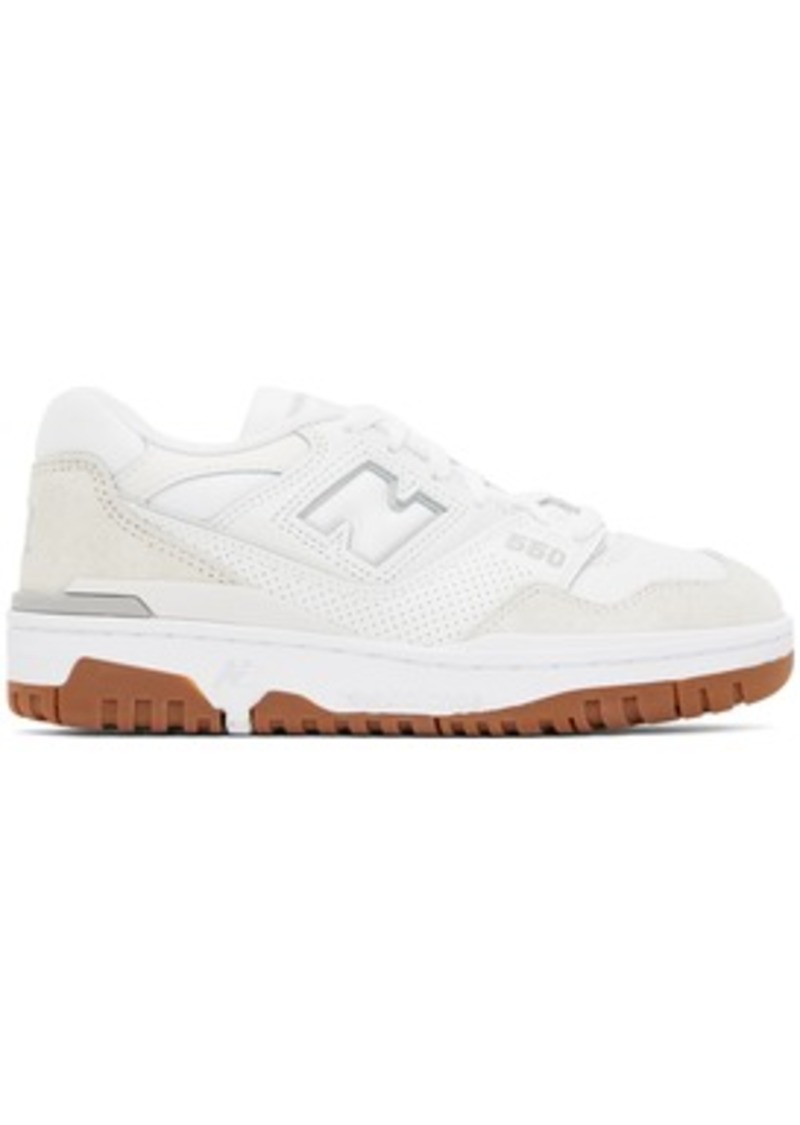 New Balance White 550 Sneakers