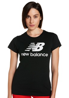 New Balance Women's NB Essentials Stacked Logo Short Sleeve 19