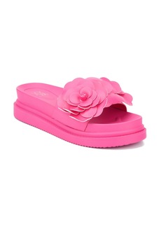 New York & Company Camellia Flower Women's Slides - Pink