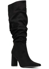 New York & Company Damaris Womens Slouchy Faux Suede Knee-High Boots