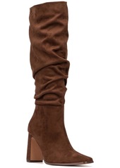 New York & Company Damaris Womens Slouchy Faux Suede Knee-High Boots