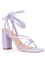 New York & Company Dena Womens Square Toe Ankle Tie Heels