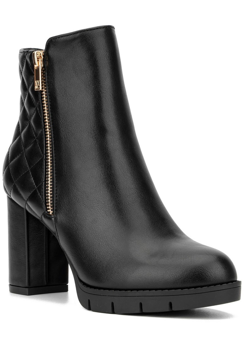 New York & Company Emmalynn Bootie Womens Zipper Man Made Ankle Boots