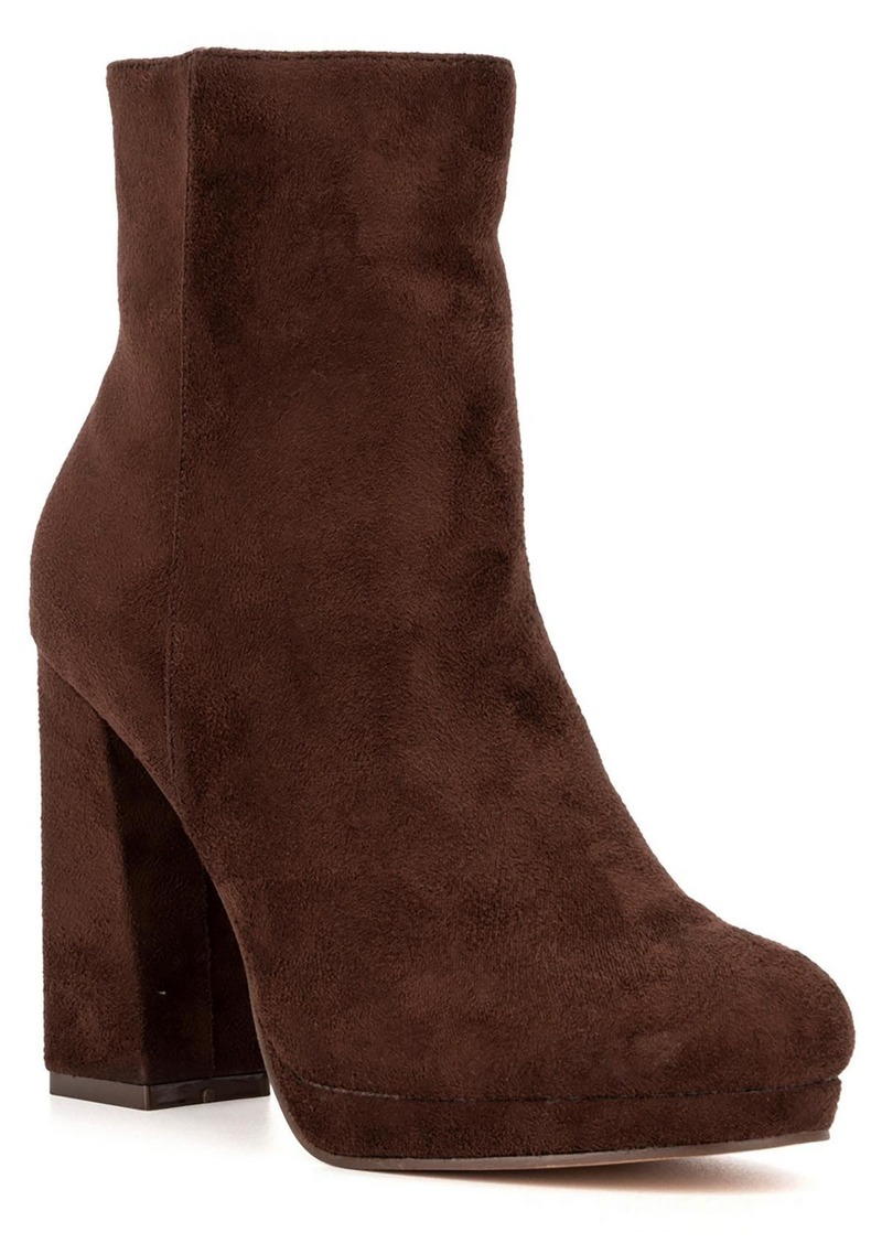 New York & Company FRAN Womens Faux Suede Ankle Boots