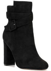 New York & Company Luella Bootie Womens Faux Suede Almond Toe Booties