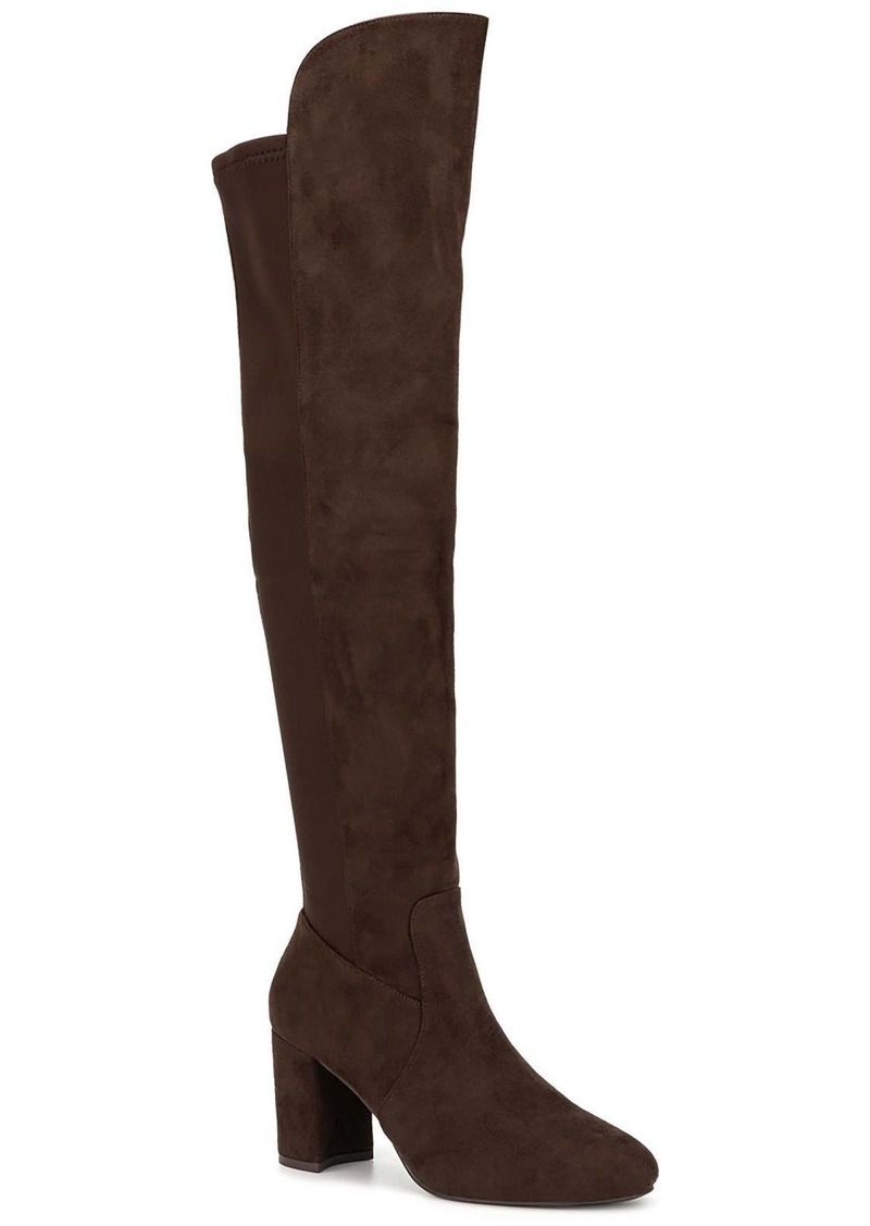 New York & Company Luna Womens Microsuede Tall Over-The-Knee Boots