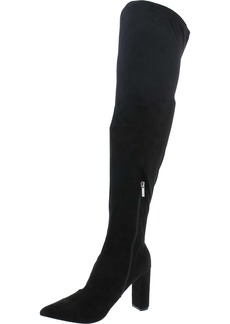 New York & Company Monia Womens Faux Suede Heels Over-The-Knee Boots