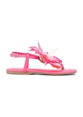 New York & Company Big Flower Women's T-Strap Sandal - Pink