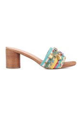 New York & Company Raquelle Women's Wood Heel Mule - Multi color