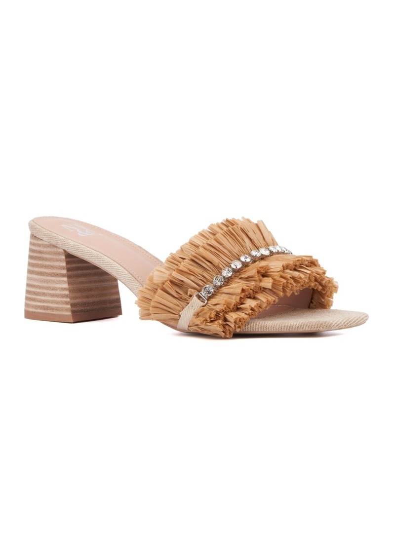 New York & Company Women's Farah Block Heel Sandal - Natural