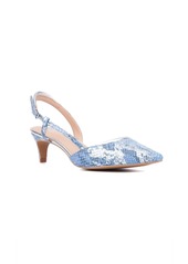 New York & Company Women's Karla Kitten Heel Sandals - Silver combo