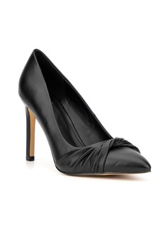 New York & Company Women's Monique- Knotted Pointy High Heels Pumps - Black
