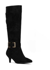New York & Company Paula Womens Pointed Toe Kitten Knee-High Boots