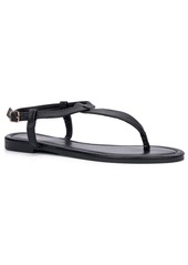 New York & Company TSTRAPSANDAL Womens Faux Leather Casual Thong Sandals