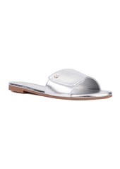 New York & Company Women's Adelle Flat Sandal - Silver