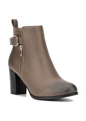 New York & Company Women's Angie Bootie - Wine