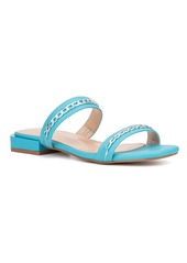 New York & Company Women's Becki Sandal - Scuba blue