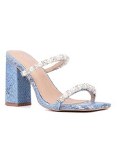 New York & Company Women's Calissa Block Heel Sandal - Blue