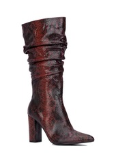 New York & Company Women's Earla Boot - Burgundy