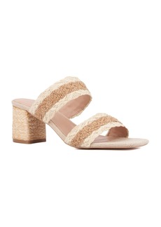 New York & Company Women's Fala Block Heel Sandal - Bone/natural