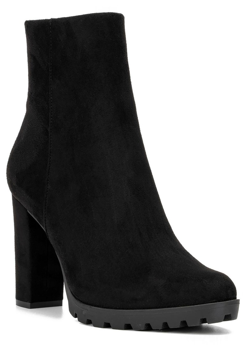 New York & Company Womens Faux Suede Ankle Boots