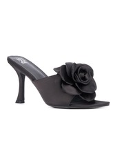 New York & Company Women's Gardenia Heel Slide - Black